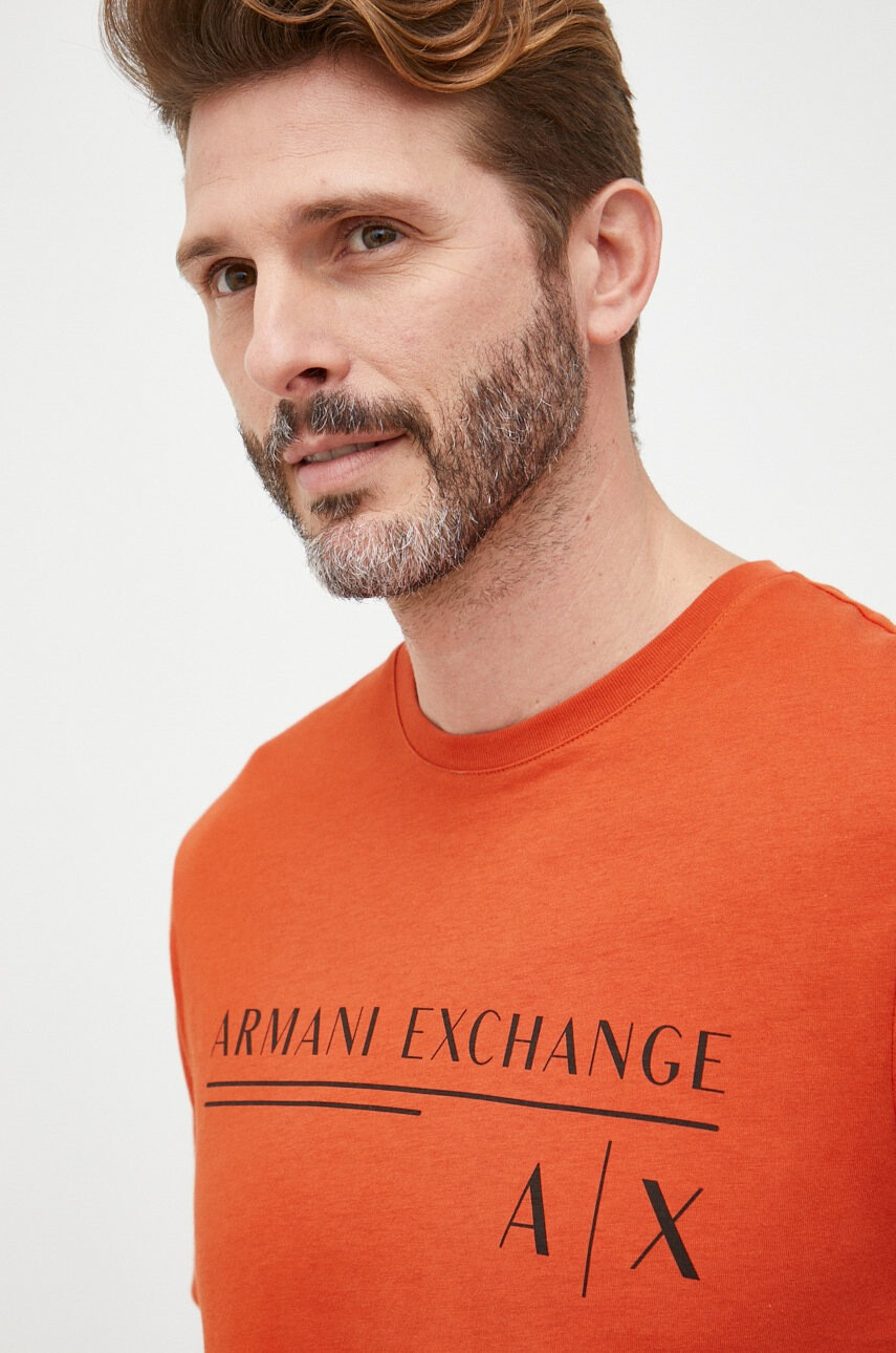 Armani Exchange Памучна тениска - Pepit.bg