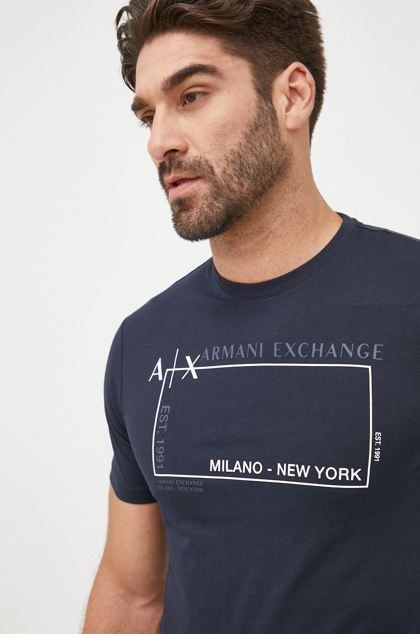 Armani Exchange Памучна тениска - Pepit.bg