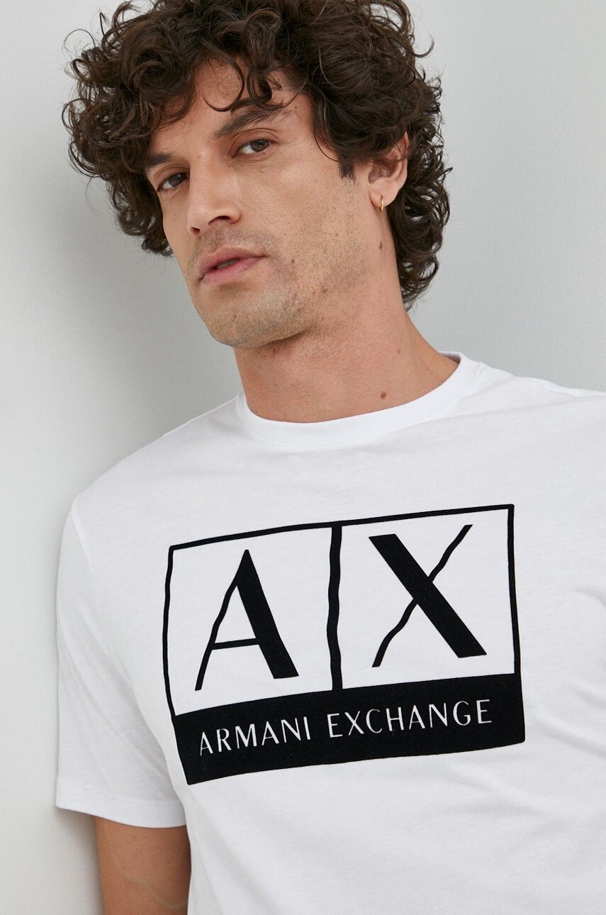 Armani Exchange Памучна тениска - Pepit.bg