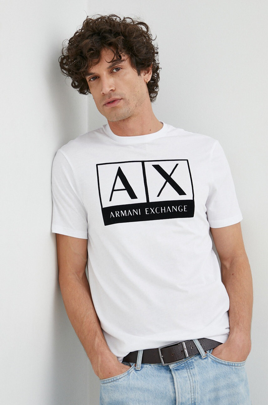 Armani Exchange Памучна тениска - Pepit.bg