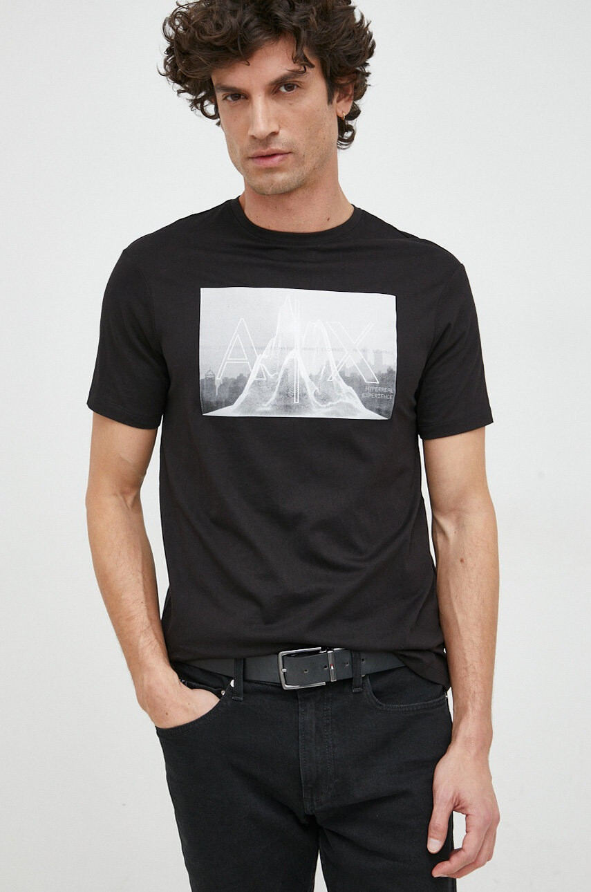 Armani Exchange Памучна тениска - Pepit.bg