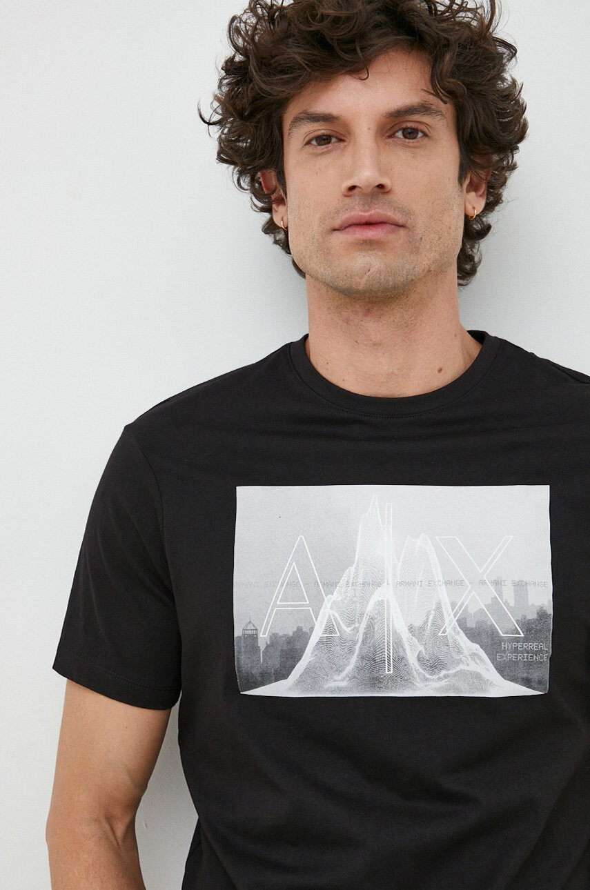 Armani Exchange Памучна тениска - Pepit.bg