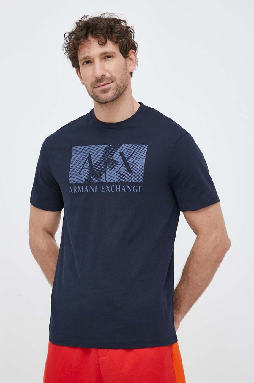 Armani Exchange Памучна тениска - Pepit.bg