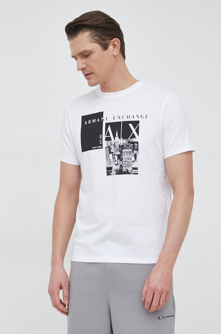 Armani Exchange Памучна тениска - Pepit.bg