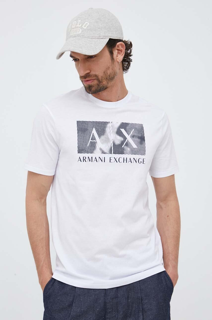 Armani Exchange Памучна тениска - Pepit.bg