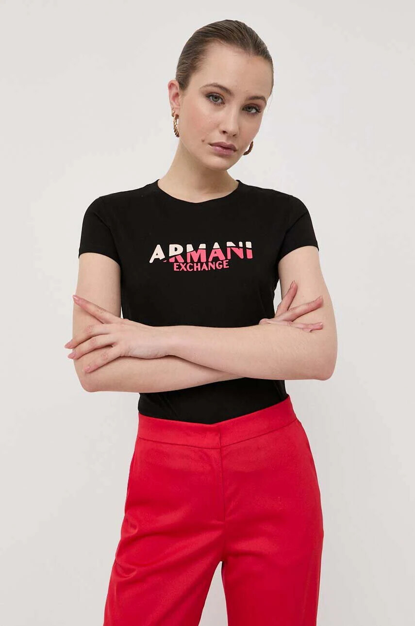 Armani Exchange Памучна тениска - Pepit.bg