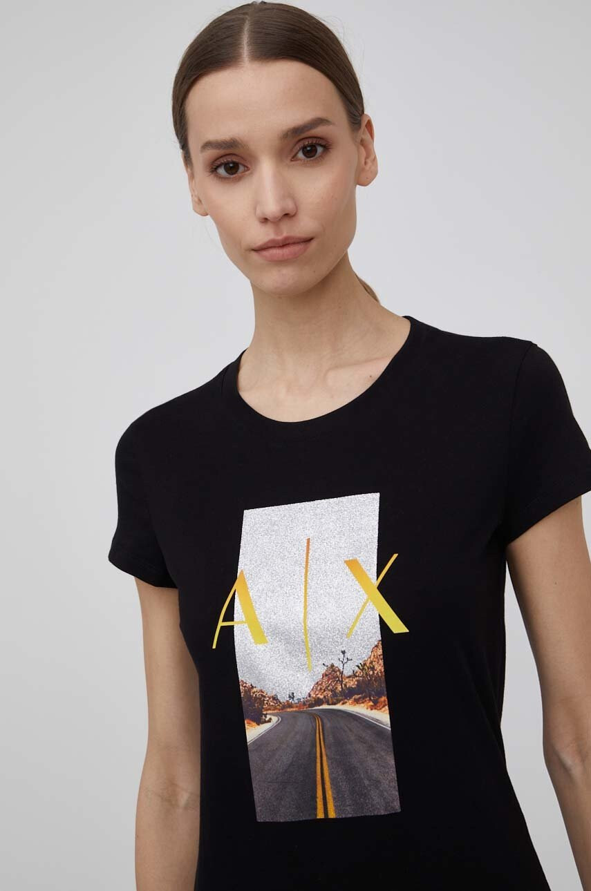Armani Exchange Памучна тениска - Pepit.bg