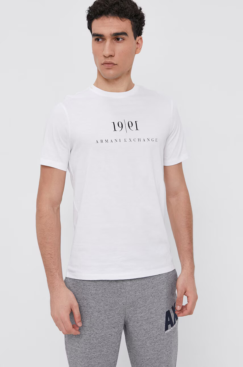 Armani Exchange Памучна тениска - Pepit.bg