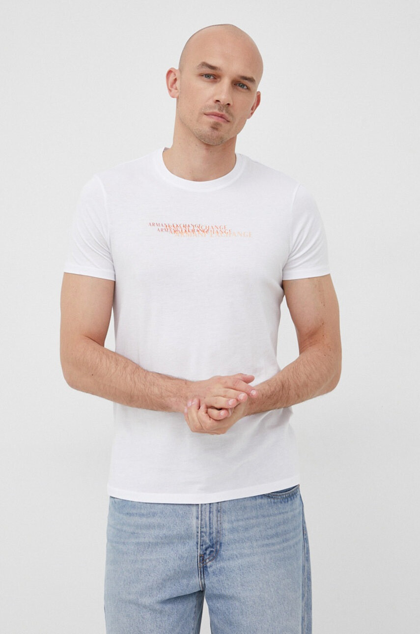 Armani Exchange Памучна тениска - Pepit.bg