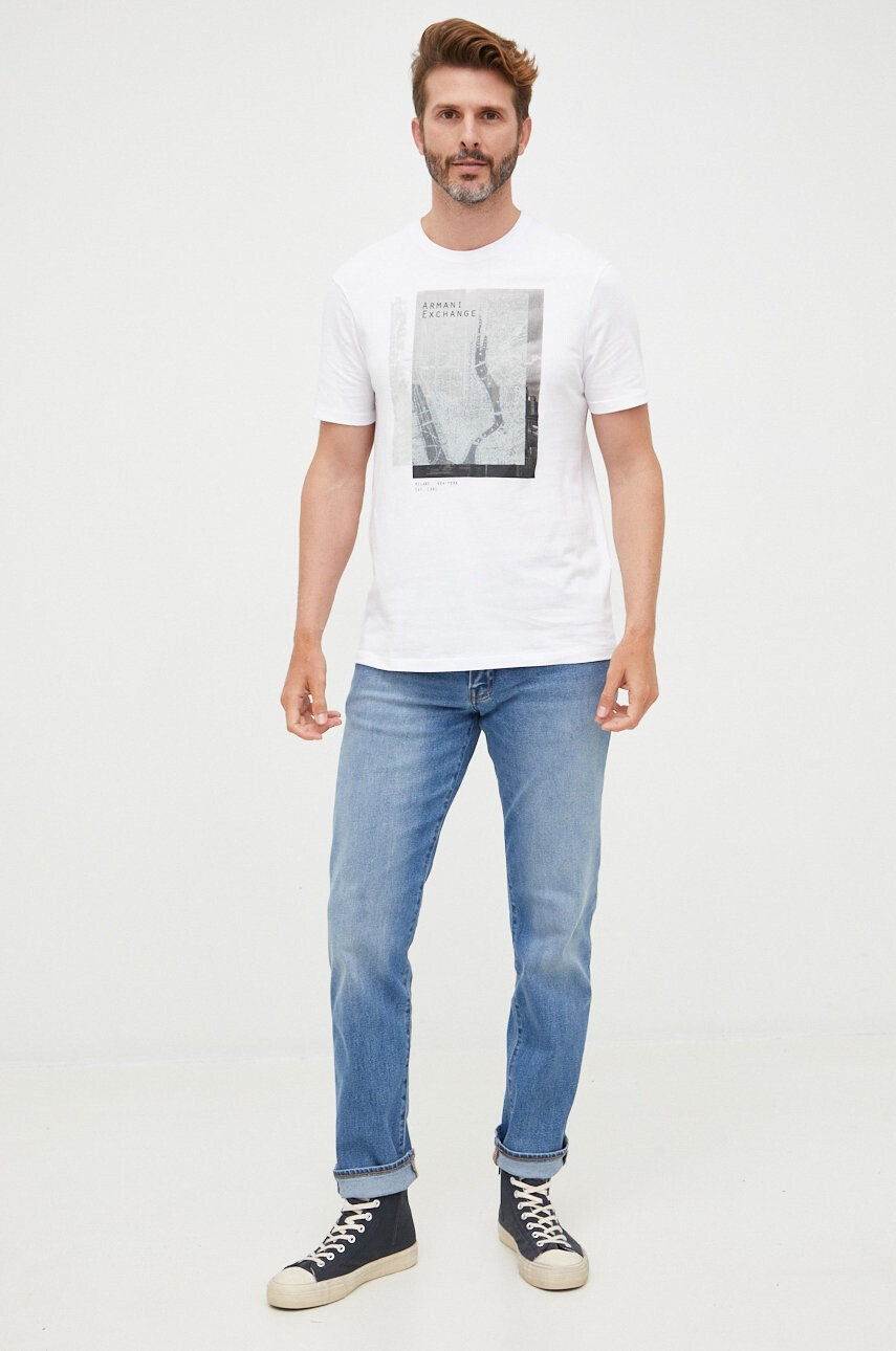 Armani Exchange Памучна тениска - Pepit.bg