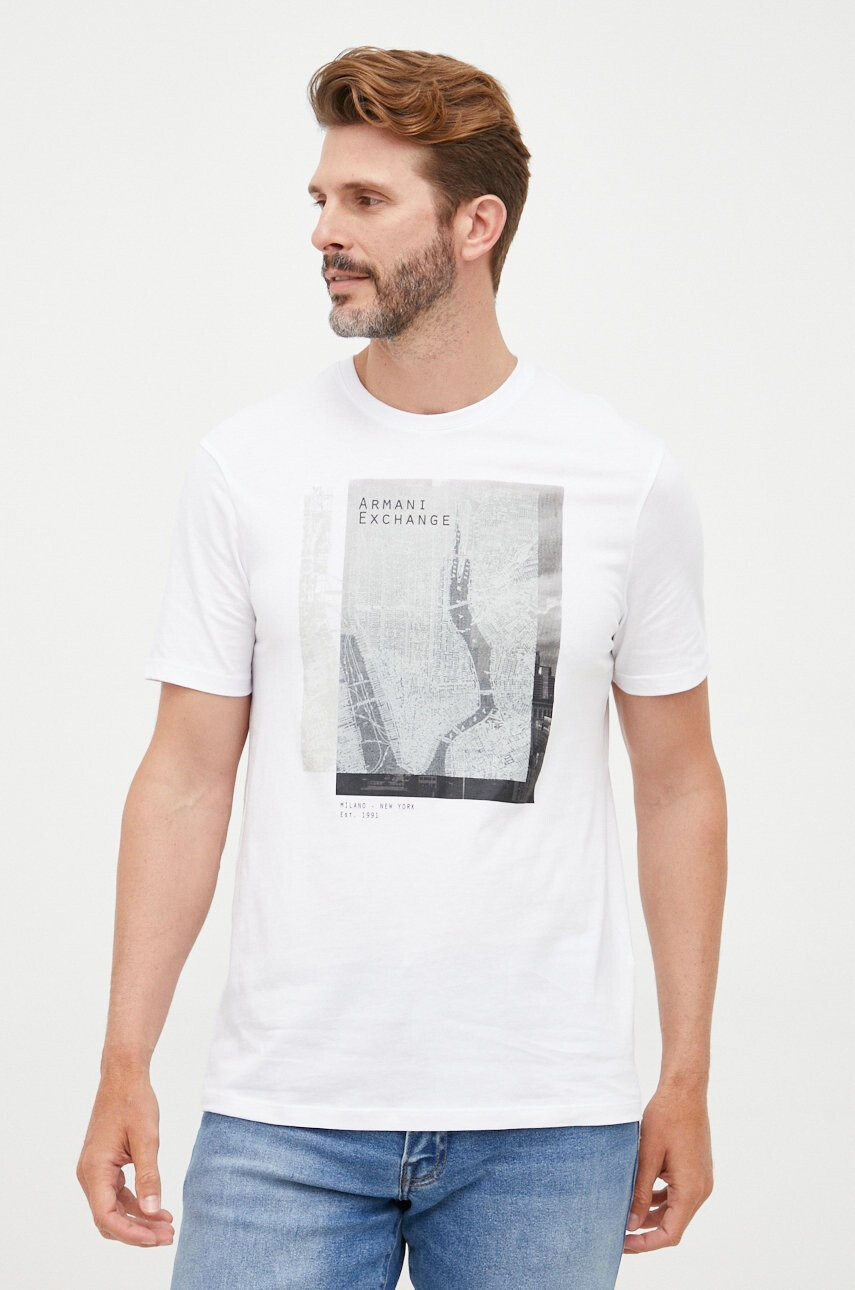 Armani Exchange Памучна тениска - Pepit.bg