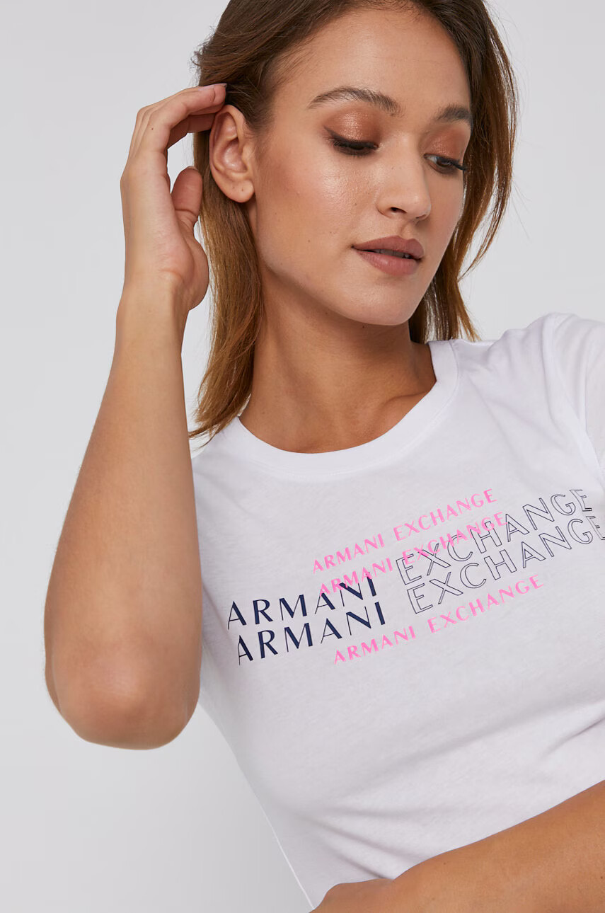 Armani Exchange Памучна тениска - Pepit.bg