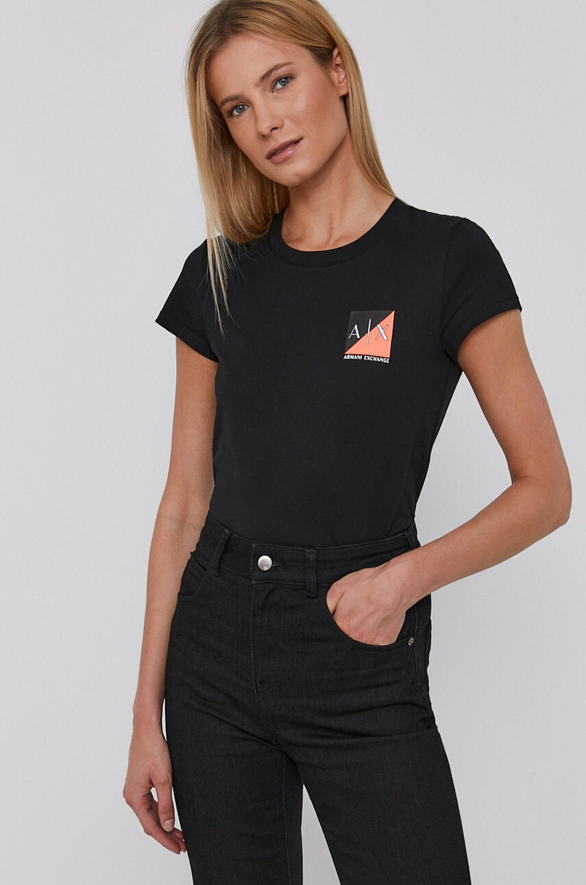 Armani Exchange Памучна тениска - Pepit.bg