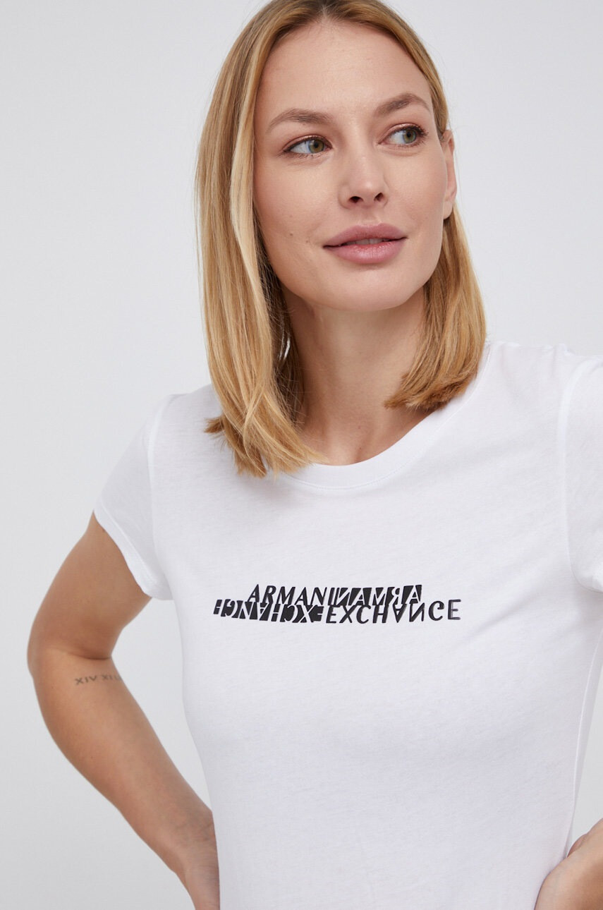 Armani Exchange Памучна тениска - Pepit.bg