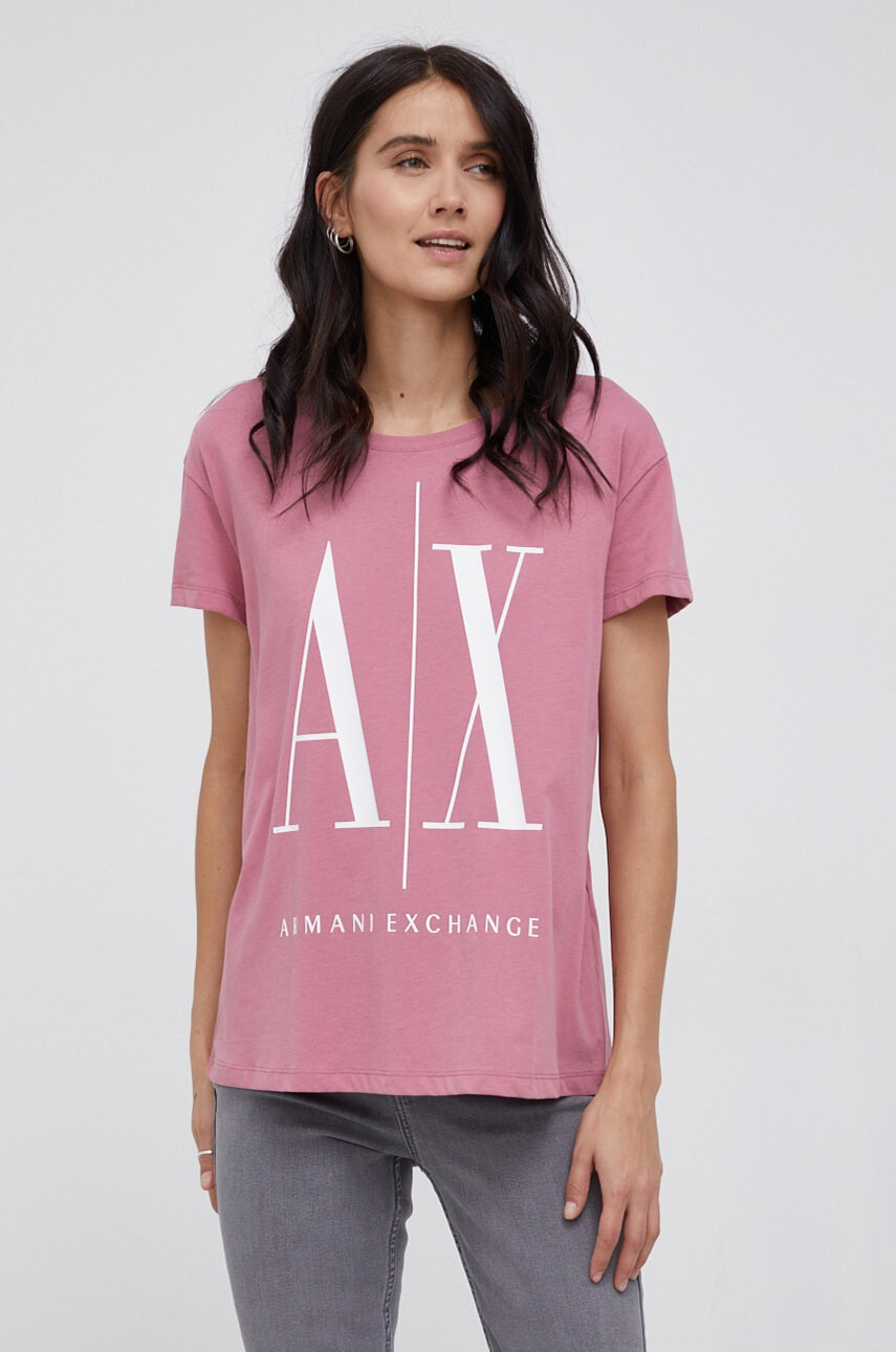 Armani Exchange Памучна тениска - Pepit.bg