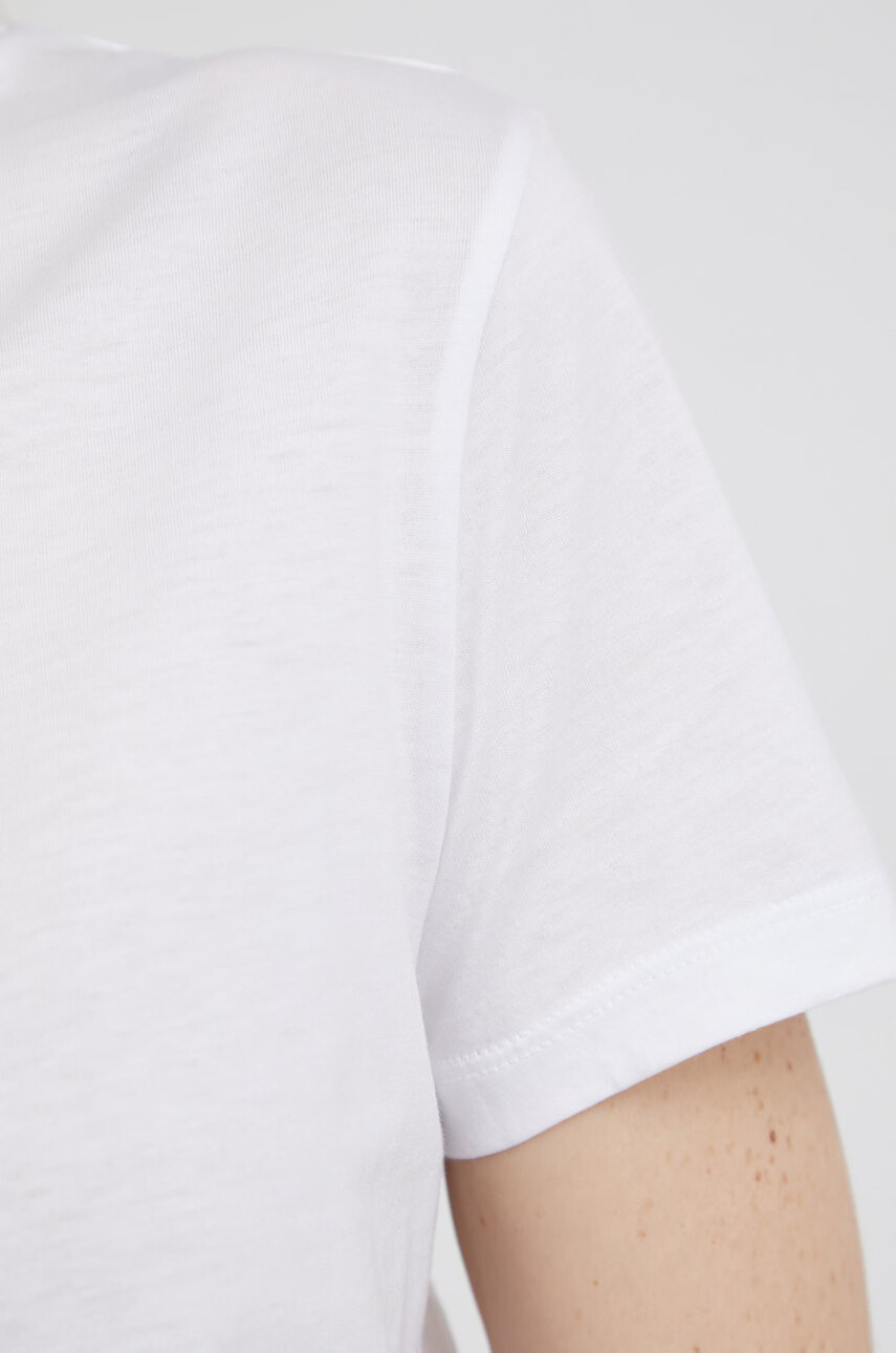 Armani Exchange Памучна тениска в бяло - Pepit.bg