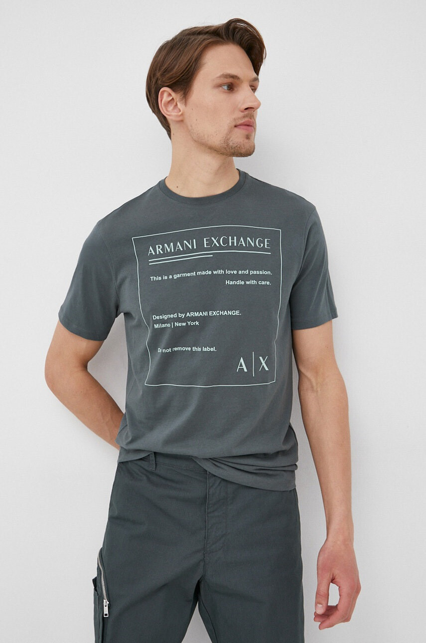 Armani Exchange Памучна тениска - Pepit.bg