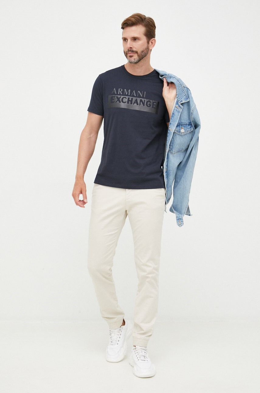 Armani Exchange Памучна тениска - Pepit.bg