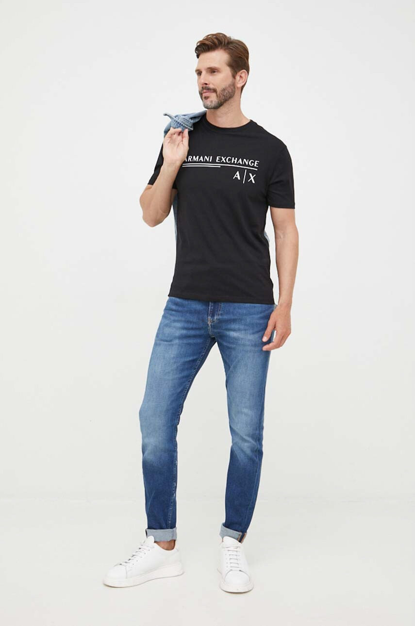Armani Exchange Памучна тениска - Pepit.bg