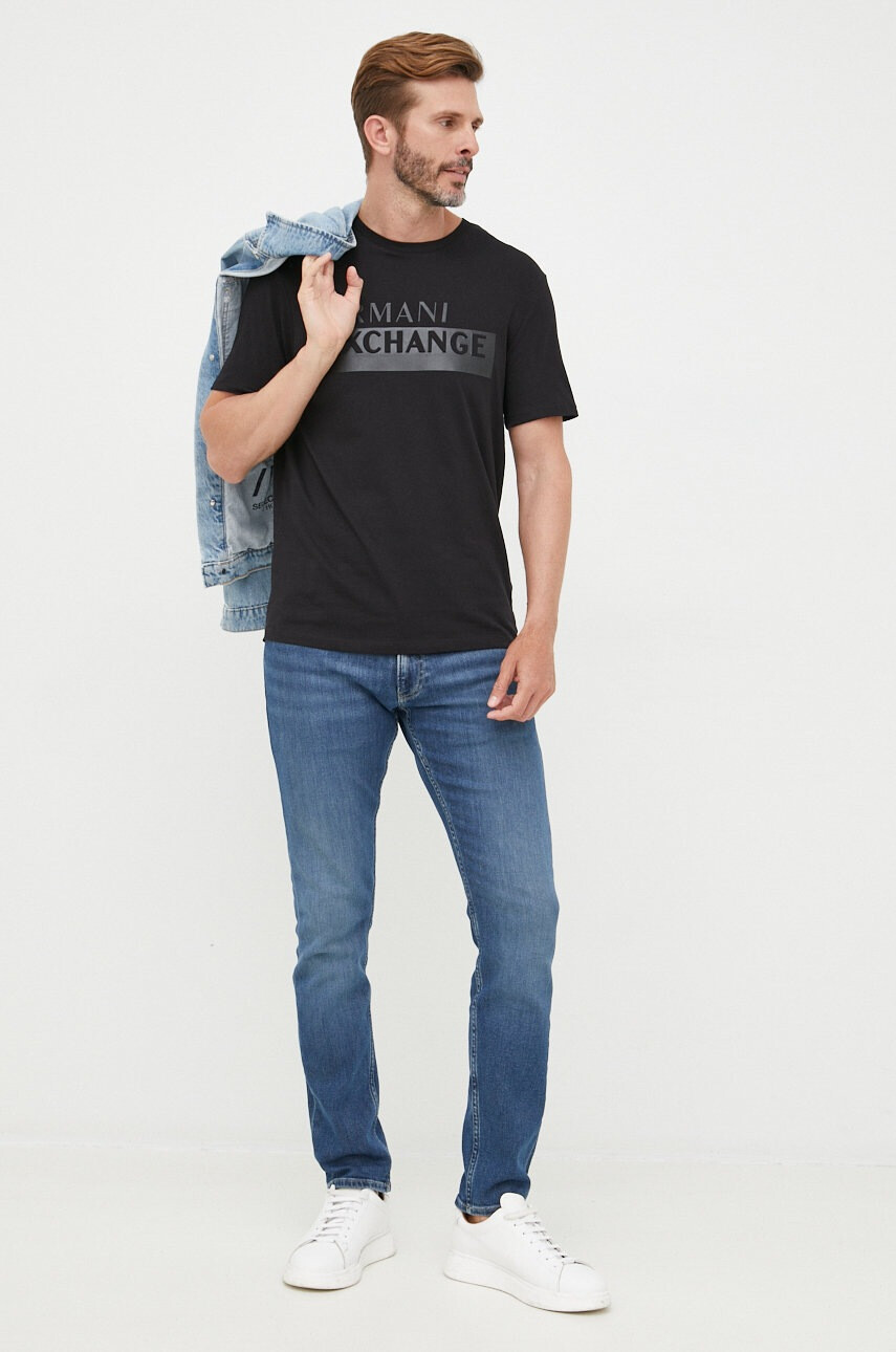 Armani Exchange Памучна тениска - Pepit.bg