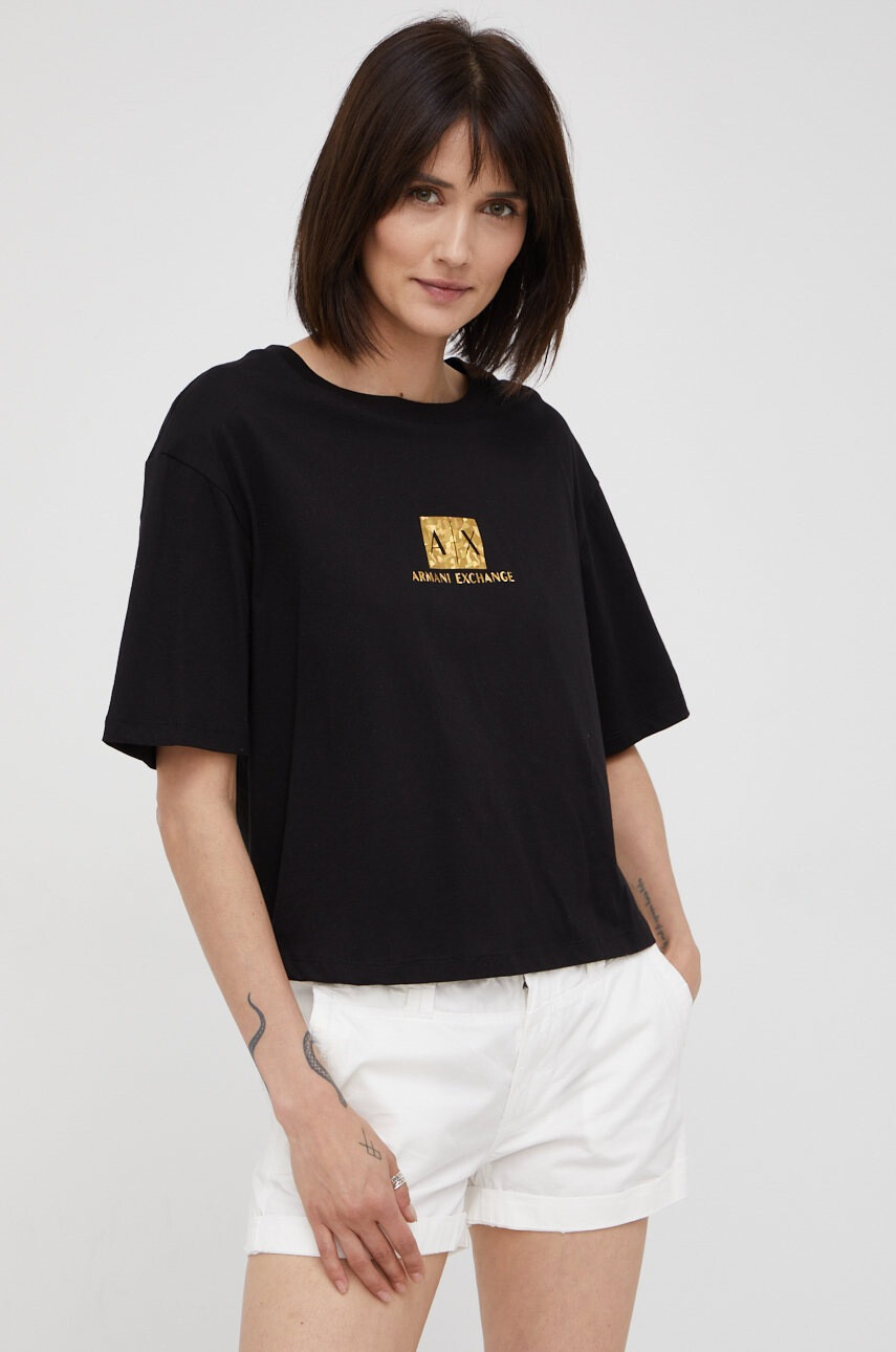 Armani Exchange Памучна тениска - Pepit.bg