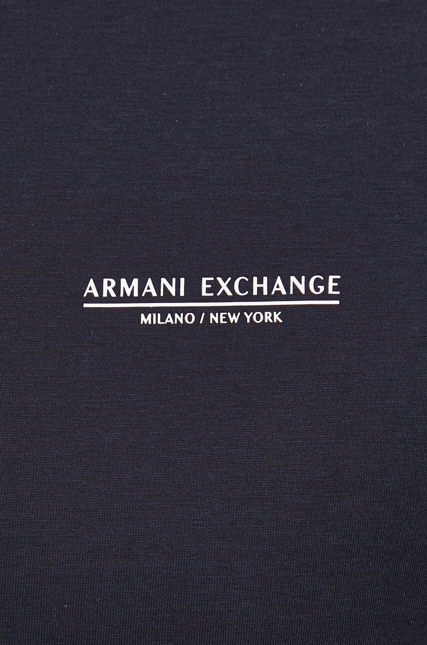 Armani Exchange Памучна тениска с яка - Pepit.bg