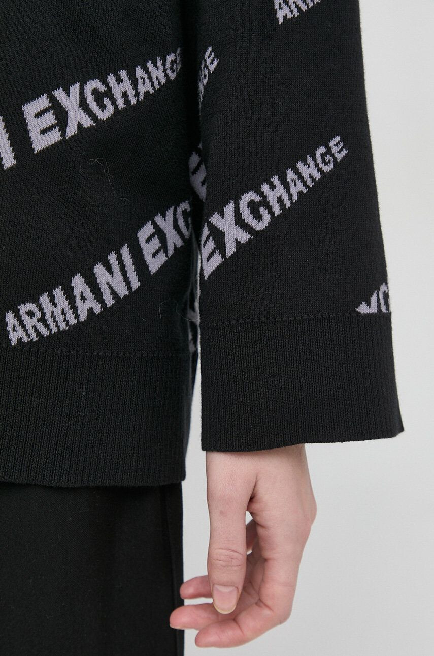 Armani Exchange Памучна жилетка в черно от лека материя - Pepit.bg