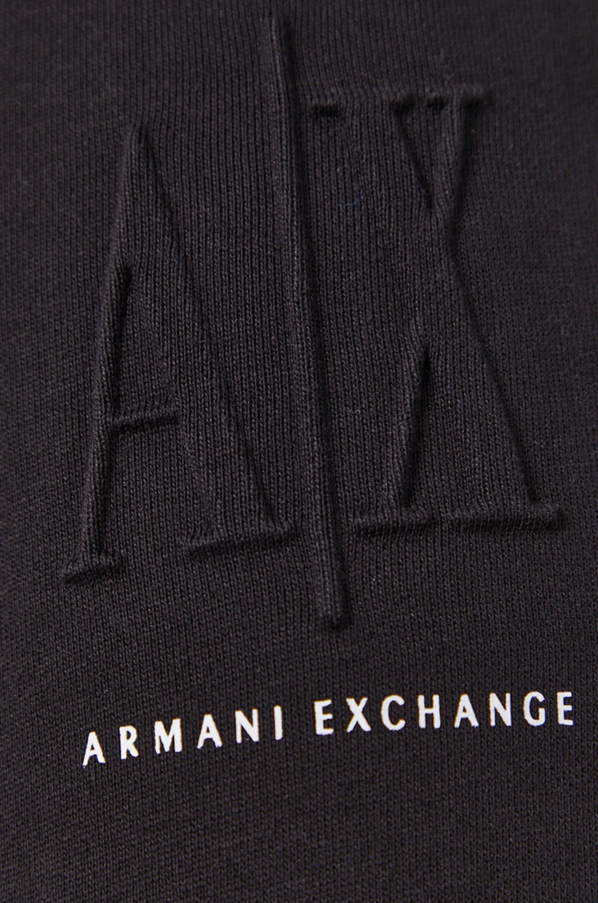 Armani Exchange Панталон дамски в черно с изчистен дизайн - Pepit.bg