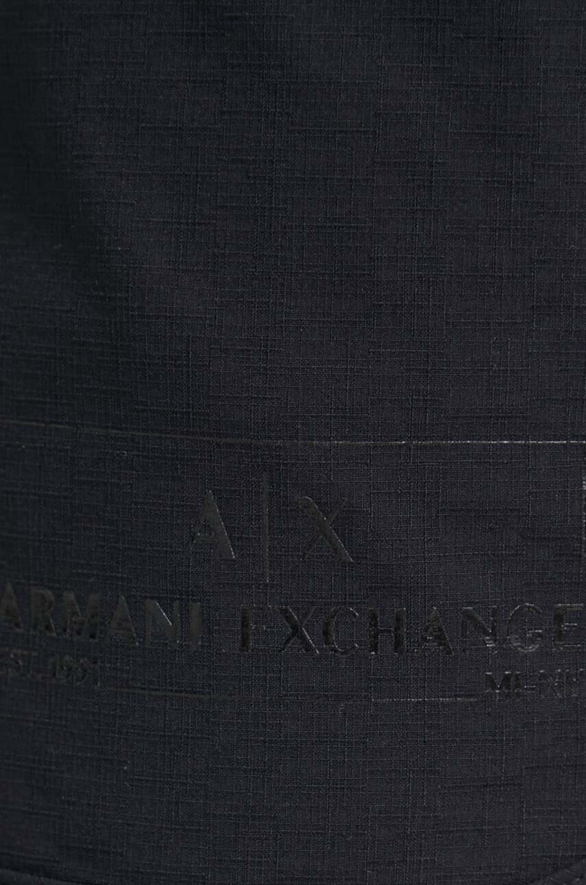 Armani Exchange Плувни шорти в черно - Pepit.bg