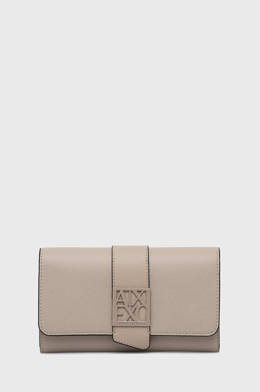 Armani Exchange Портфейл дамски в черно - Pepit.bg