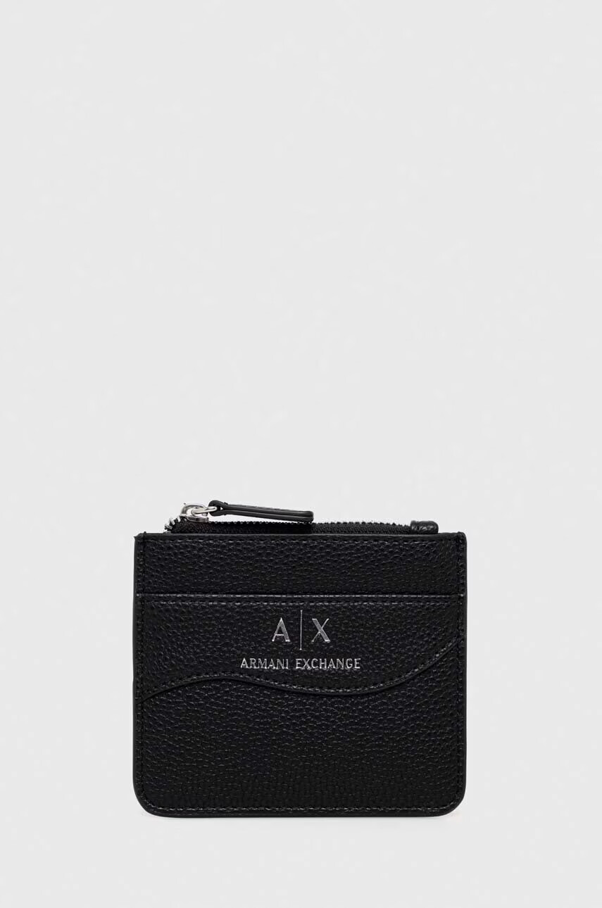 Armani Exchange Портмоне дамски в черно - Pepit.bg