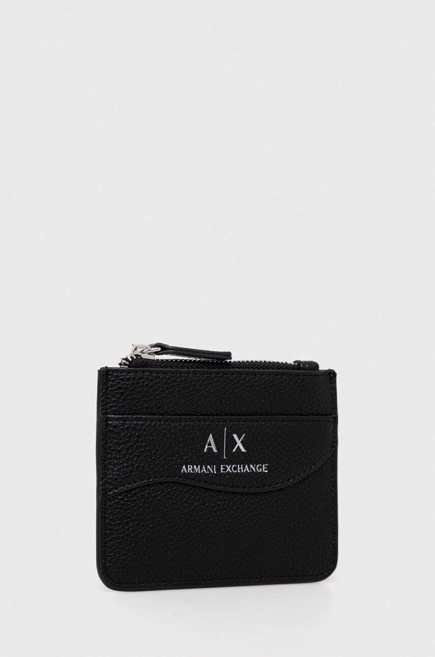 Armani Exchange Портмоне дамски в черно - Pepit.bg