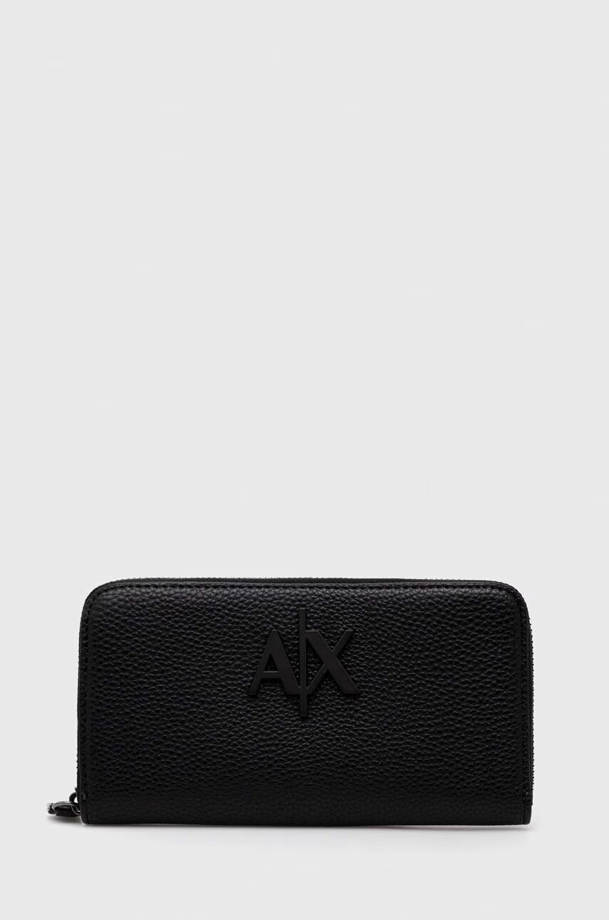Armani Exchange Портмоне дамски в черно - Pepit.bg
