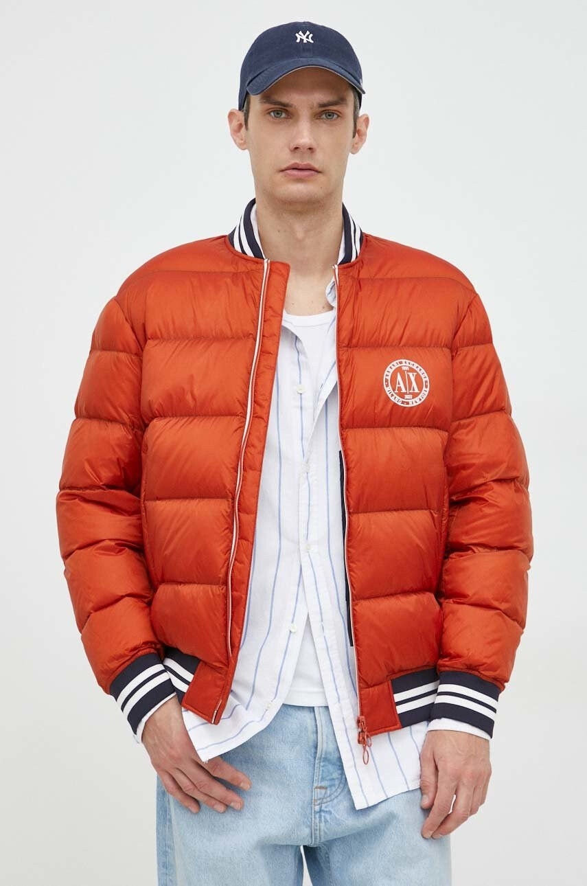 Armani Exchange Пухено яке бомбър - Pepit.bg