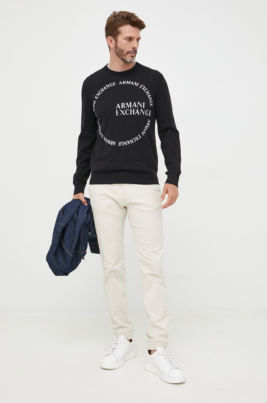 Armani Exchange Пуловер с кашмир - Pepit.bg