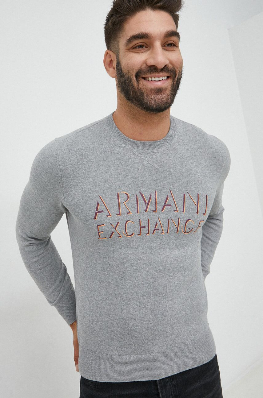 Armani Exchange Пуловер с вълна - Pepit.bg