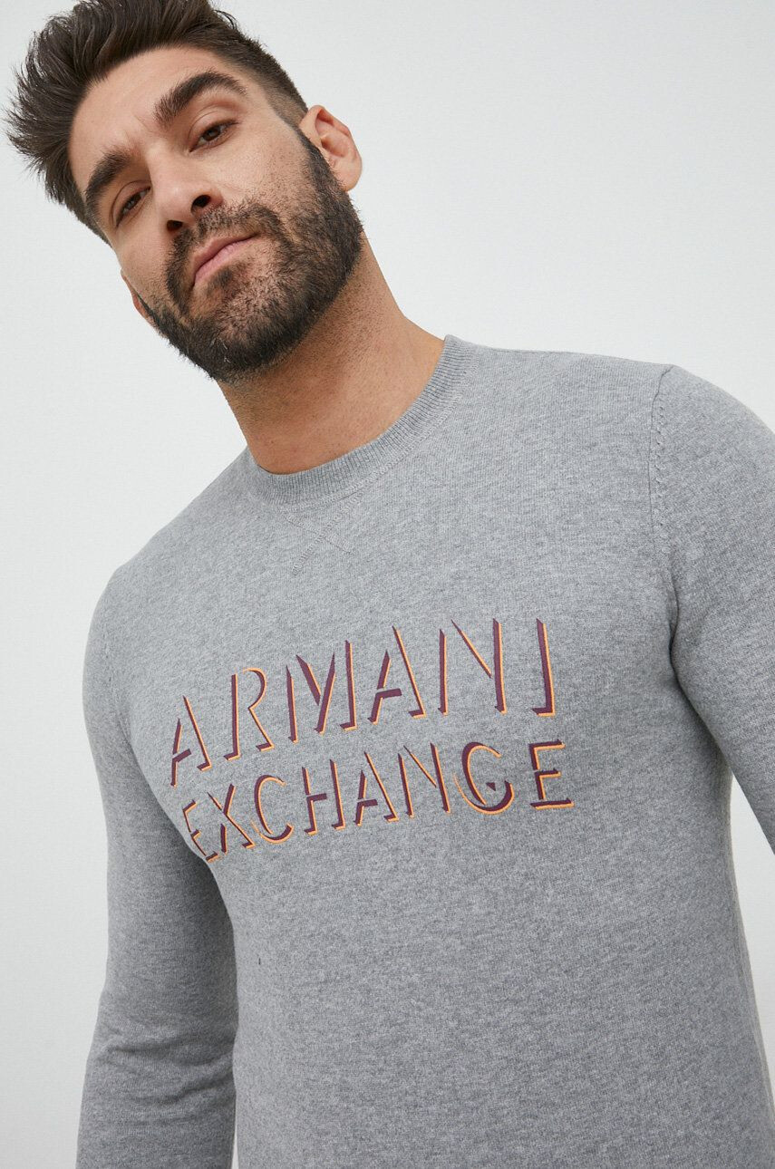 Armani Exchange Пуловер с вълна - Pepit.bg