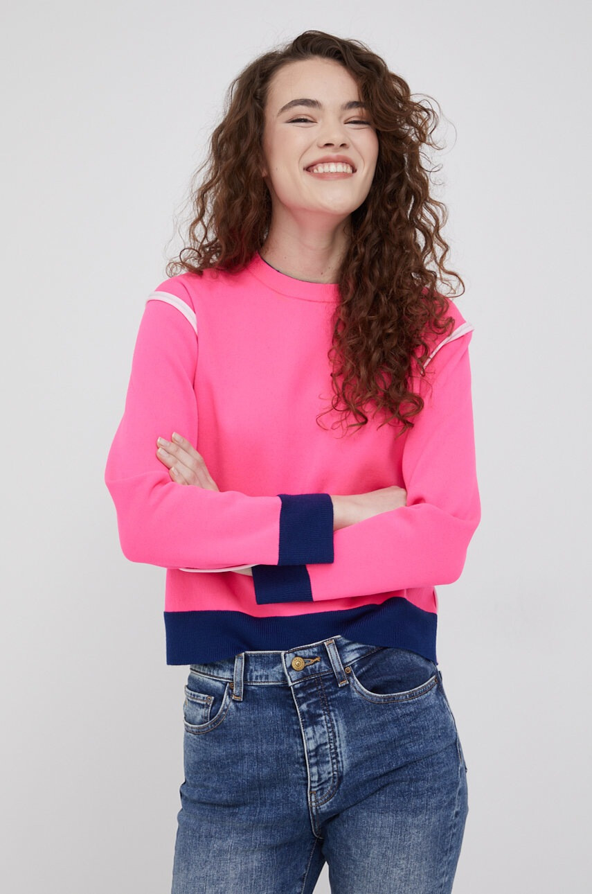 Armani Exchange Пуловер с вълна и две лица - Pepit.bg