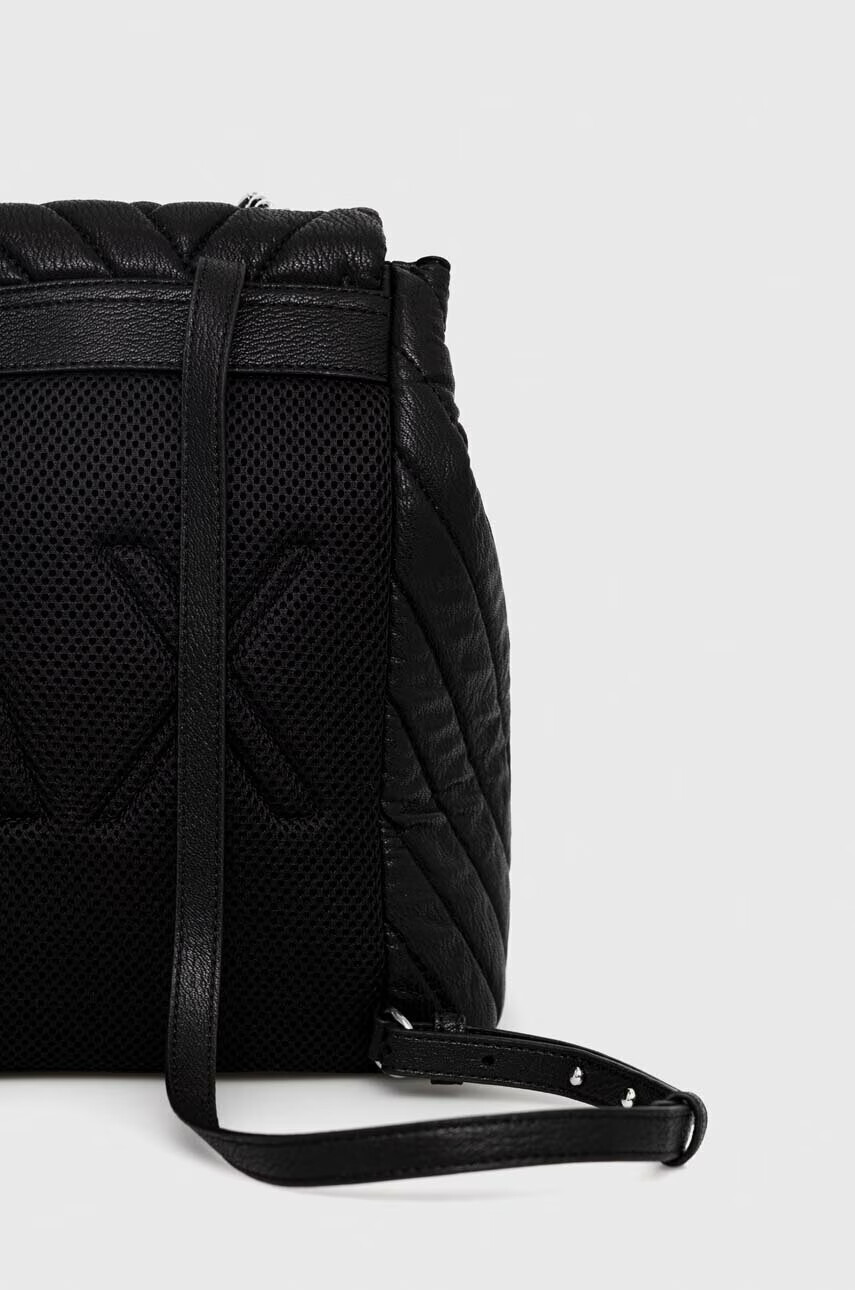 Armani Exchange Раница в черно малък размер с изчистен дизайн - Pepit.bg