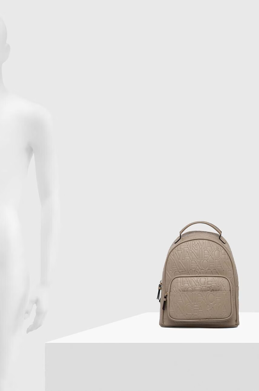 Armani Exchange Раница в черно малък размер с изчистен дизайн - Pepit.bg