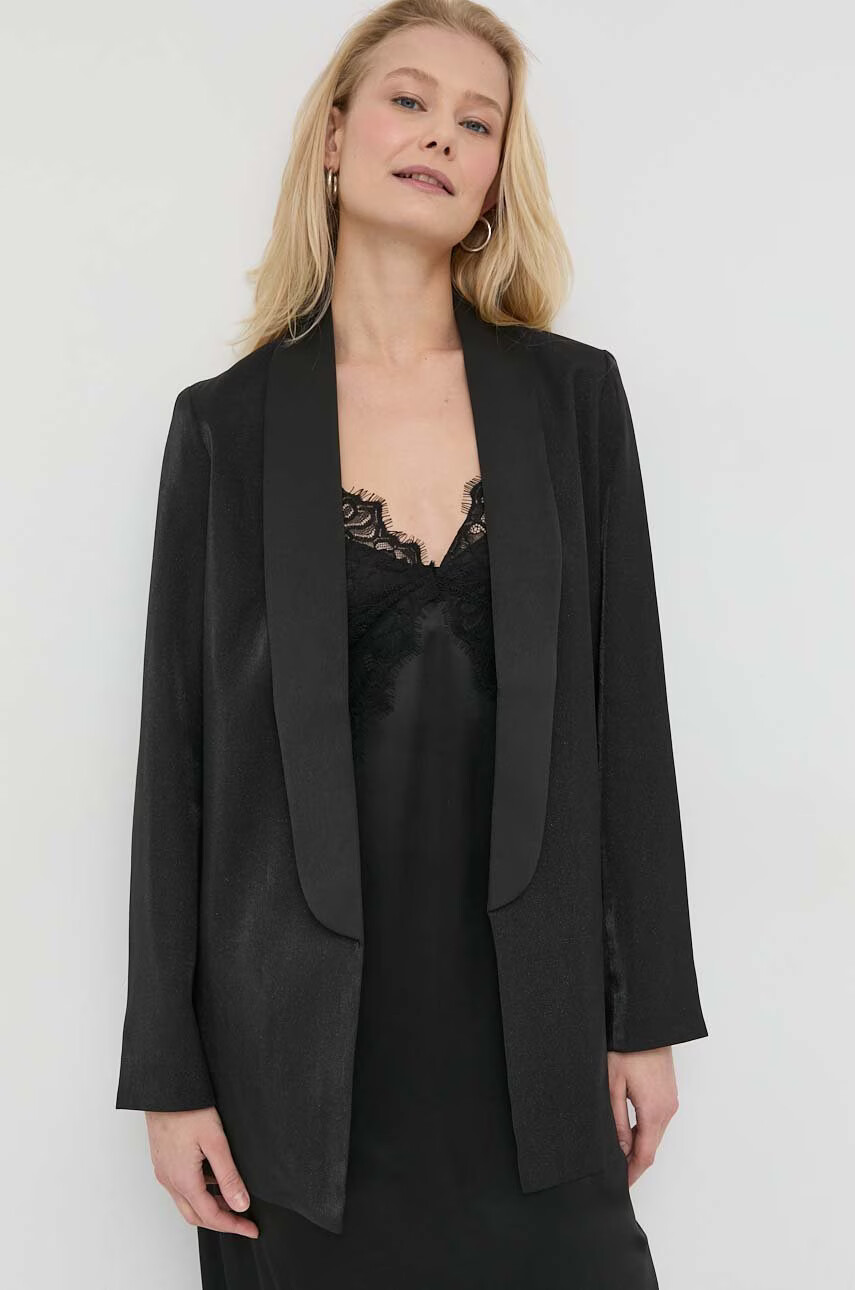 Armani Exchange Сако в черно без закопчаване с десен - Pepit.bg