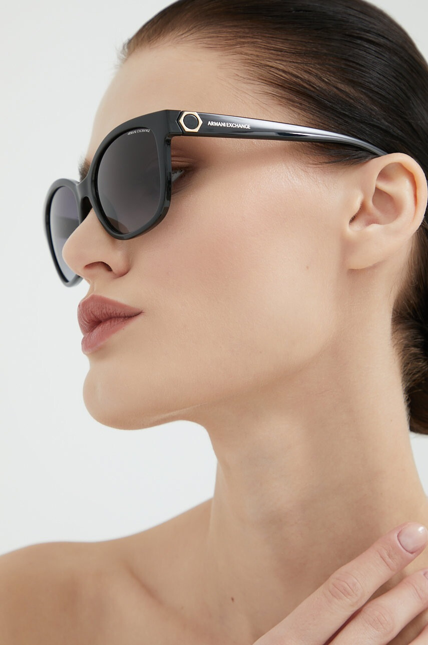Armani Exchange Слънчеви очила в черно - Pepit.bg