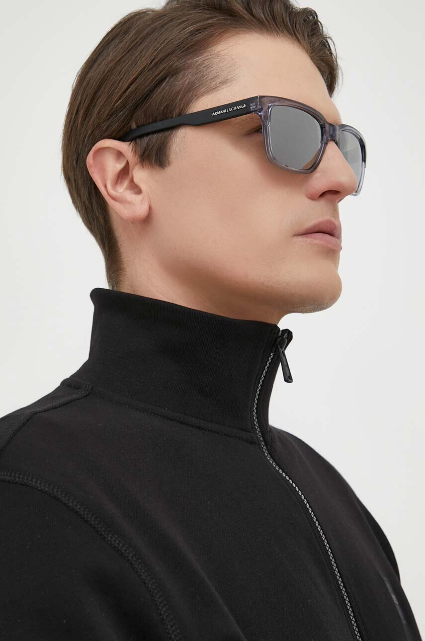 Armani Exchange Слънчеви очила дамски в черно - Pepit.bg