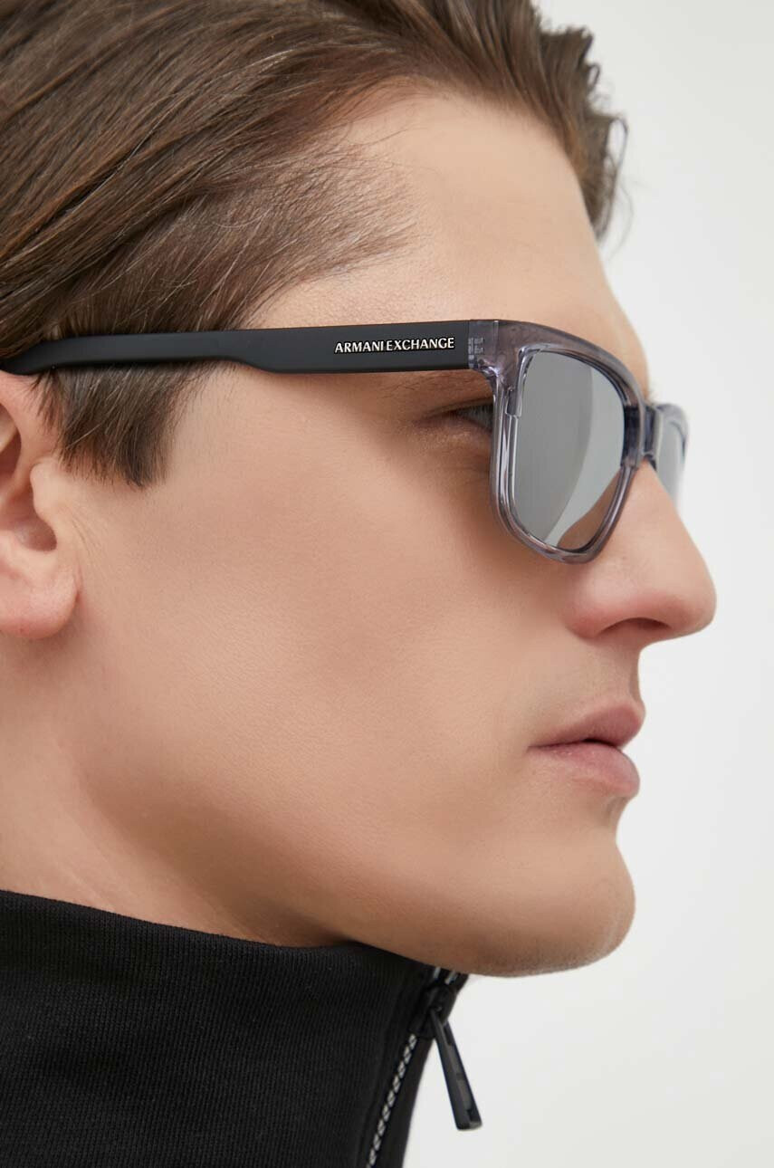 Armani Exchange Слънчеви очила дамски в черно - Pepit.bg