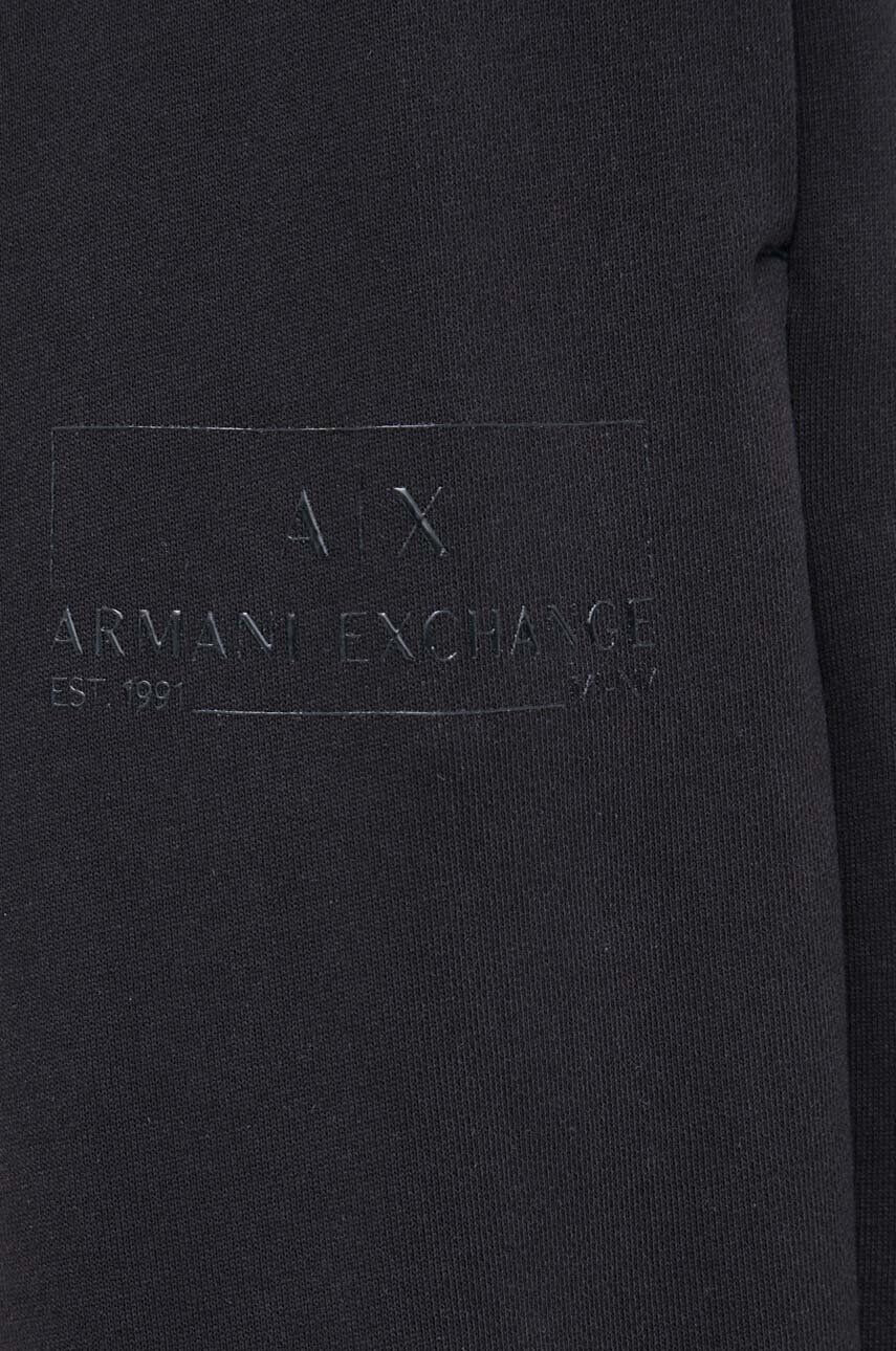 Armani Exchange Спортен панталон в черно с изчистен дизайн - Pepit.bg