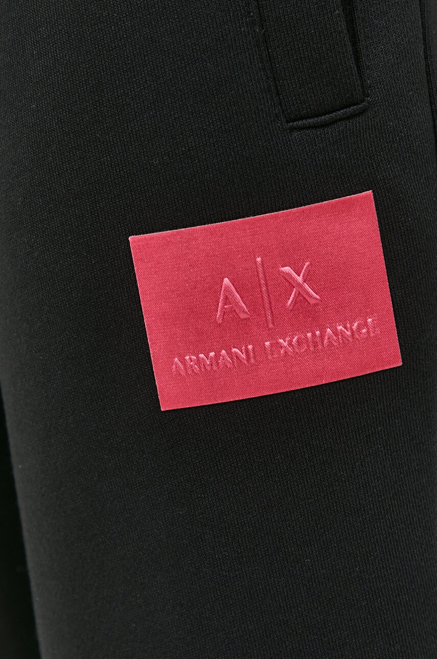 Armani Exchange Спортен панталон в черно с апликация - Pepit.bg