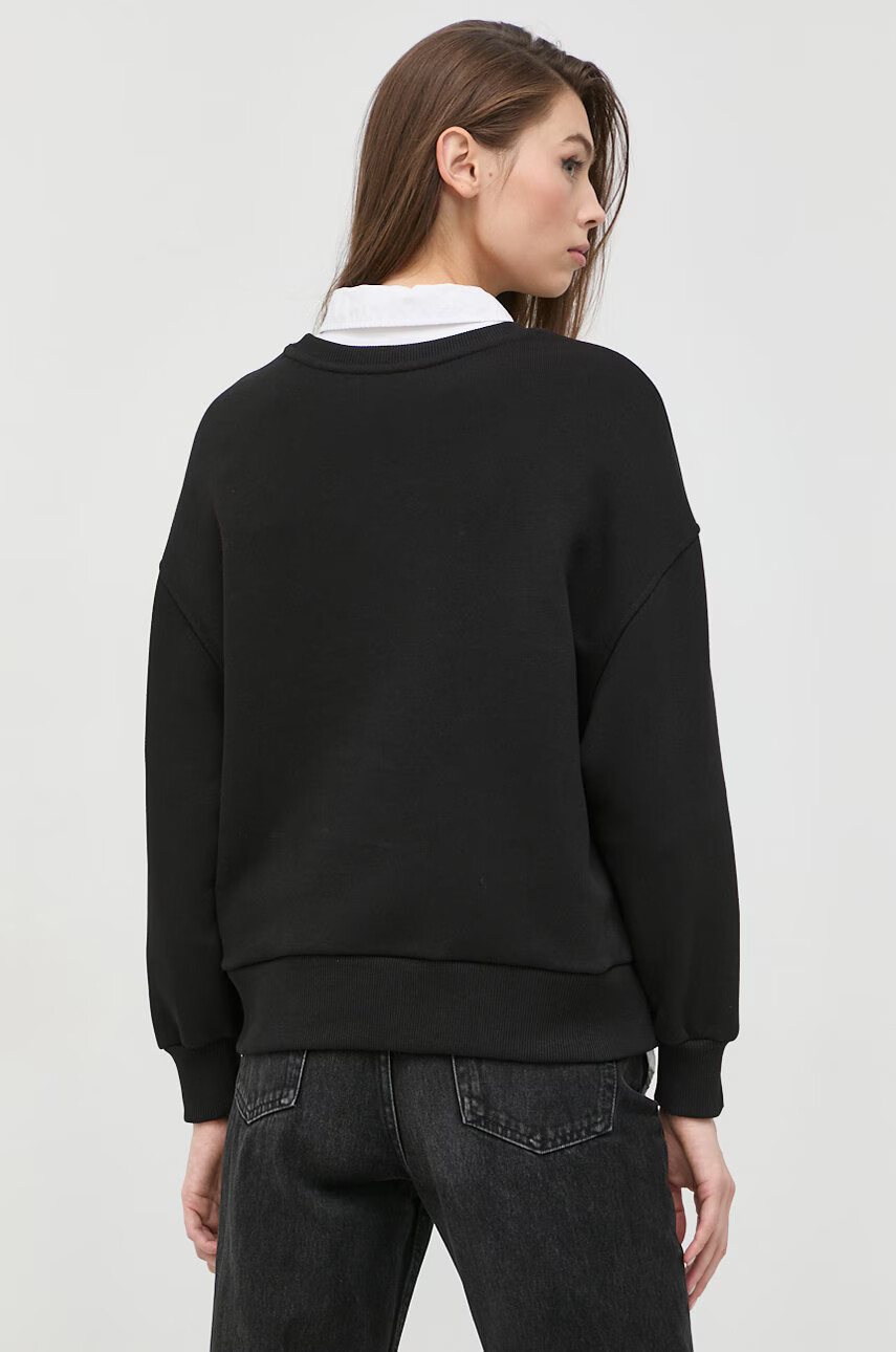 Armani Exchange Суичър мъжки в черно с принт - Pepit.bg