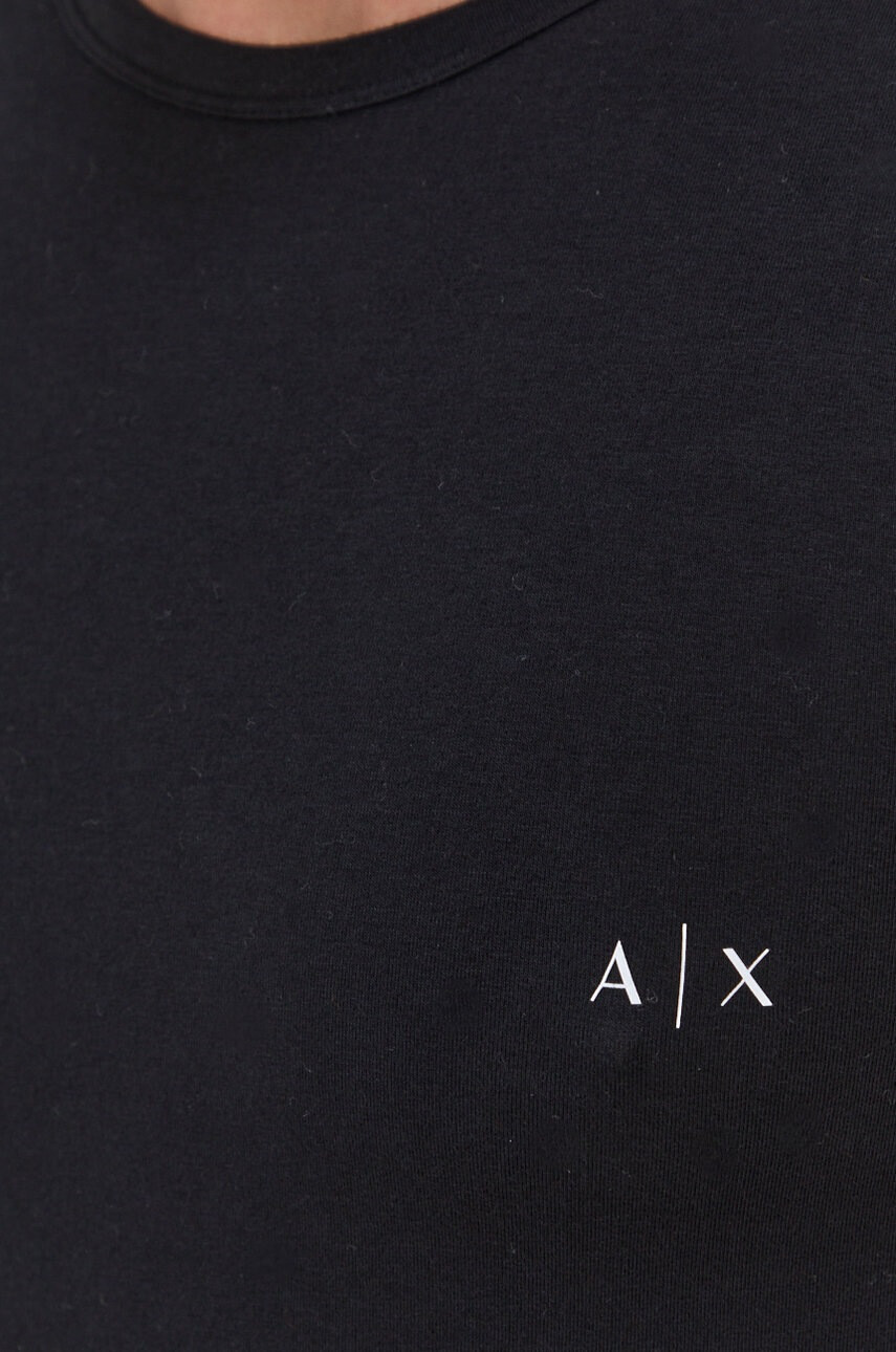 Armani Exchange Тениска (2 броя) в черно с изчистен дизайн - Pepit.bg