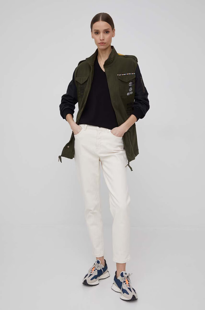Armani Exchange Тениска дамски в черно - Pepit.bg