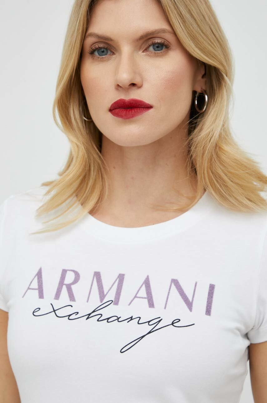 Armani Exchange Тениска в розово - Pepit.bg
